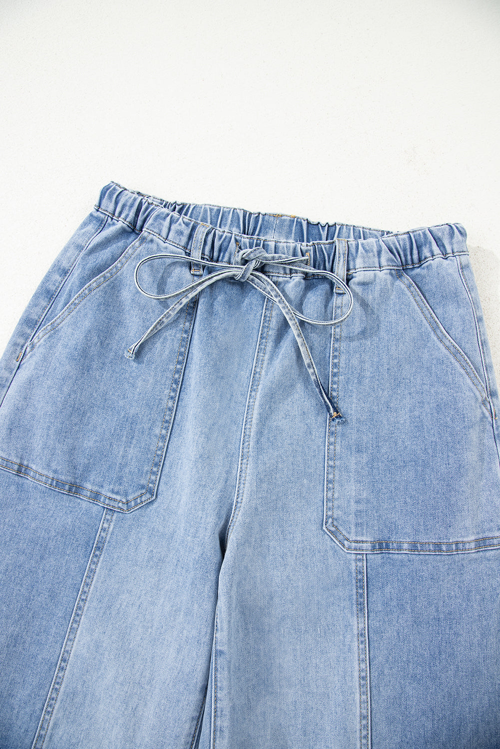 Pantalones vaqueros de pierna ancha azul Beau.